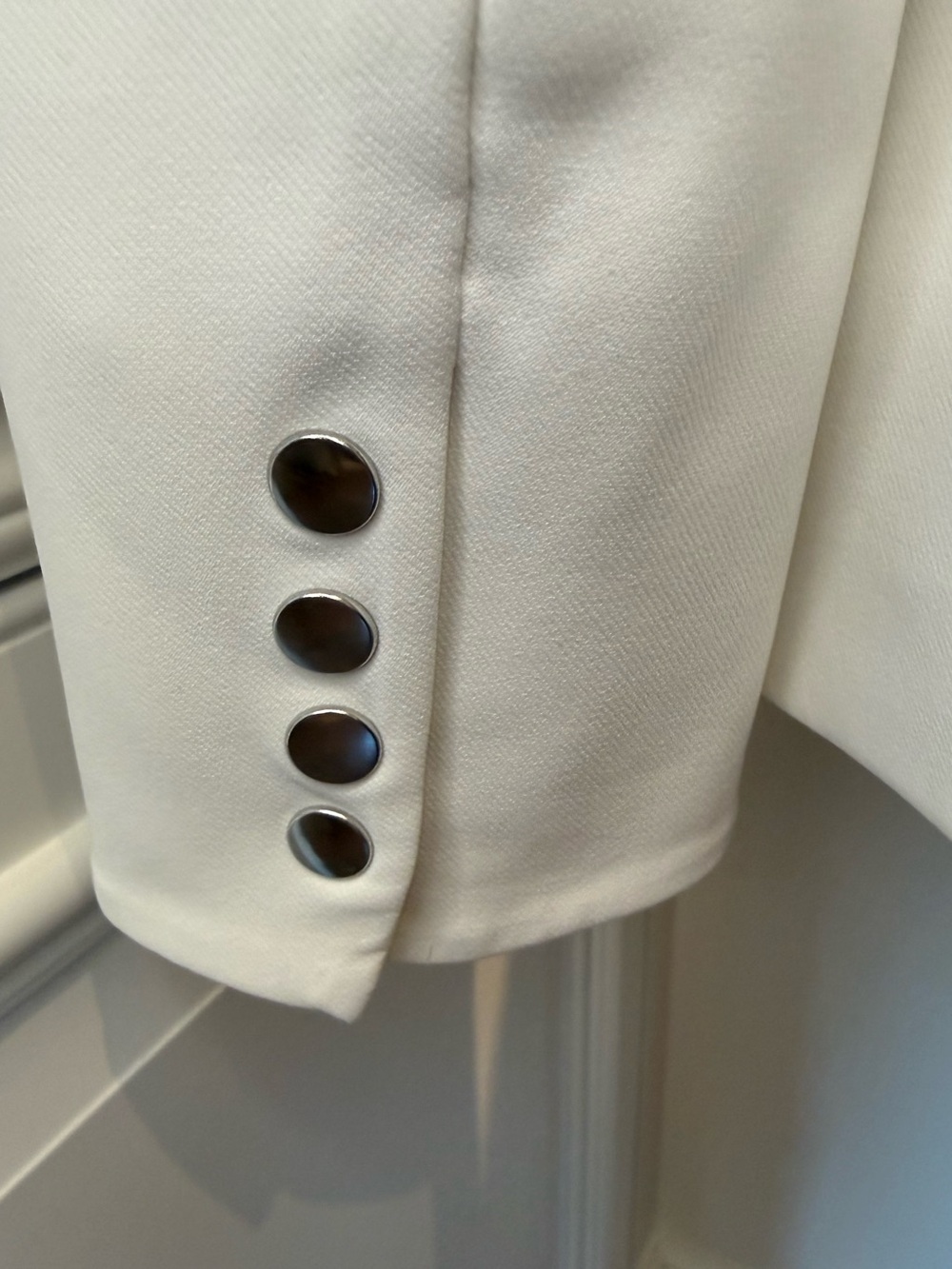 Veronica Beard Scuba Dickey Classic Blazer Jacket White Size 4 - Picture 9 of 12